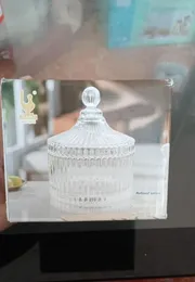 Crystal-style glass candy jar