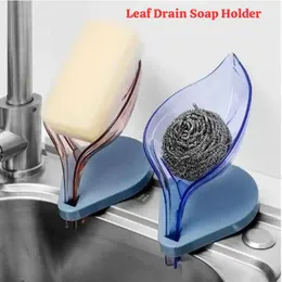 multifunctional leaf-shaped soap holders