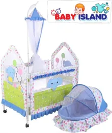 Deluxe 2-in-1 Baby Cot and Portable Cradle with Mosquito Netting