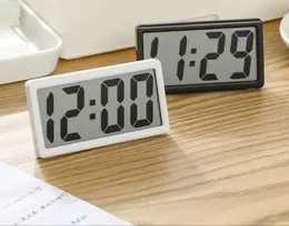 Portable Mini Lcd Digital Clock, Bedroom Simple Small Electronic Watch Clock, Old Man Big Word Table Student Exam Mute D
