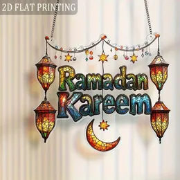 2D a Piece of Flat Acrylic, Garden Religious Theme Window Hanging, Multi-Functional, with Easter Lighthouse Design, Suit