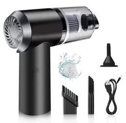 3-in-1 Portable Car Home Vacuum Cleaner Blower USB Rechargeable Wireless Handheld Cordless 120W 6000-8000Pa Strong Sucti