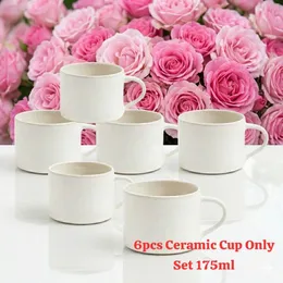 175ml 6pcs Ceramic Cup Set