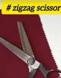 ZigZag Cut Scissors Pinking Shears - Precision Stainless Steel Zig Zag Scissors for Tailoring, Sewing Dressmaking, Leath