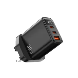 Wiwu Firefly 30W GaN Fast Charger Black (UK)