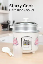 Galaxy Rice Cooker 1L â Compact Electric Cooker with Steamer Tray & Keep Warm Function