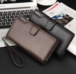 Men’s Long Leather Clutch Wallet – Phone & Credit Card Holder