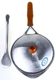 Aluminum Hopper Pan large with Lid & Spatula