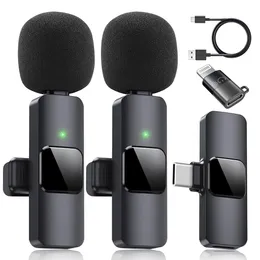 K35 Wireless Microphone, Wireless 3.5mm Lavalier Lapel Microphone