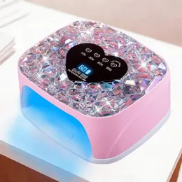 UV Light for Nails, 72W Cordless UV Nail Lamp for Gel Nails, Gold Diamond LED Dryer with 5 Timer Setting,Touch Control &
