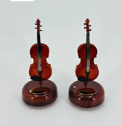 miniature violin music boxes