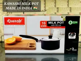 Kawashi Non-Stick Milk Pot With SS Lid - 16cm