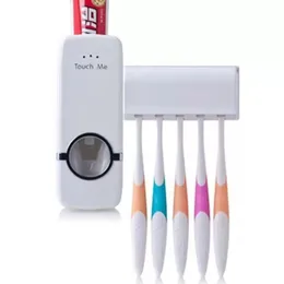 TouchMeâ¢ Automatic One-Touch Toothpaste Dispenser with Free Brush Holder