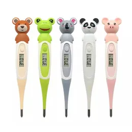 Animal Design Digital Thermometer LCD - Cute Bear/Panda Oral Armpit Fever Checker 32-42Â°C Â±0.1Â°C Baby  Temperature Ga