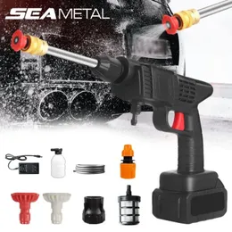 Car Washer High Pressure Portable Wash Gun 48V 1500mAh 2x Lithium Battery Washer Spray Gun