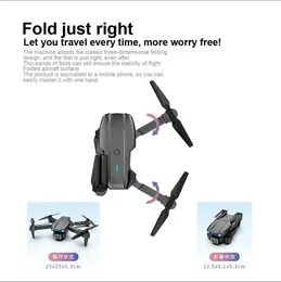 E88 Pro Dual-Camera Drone Rc Airplane DualCamera Wide-Angle Head Remote Quadcopter Airplane Toy Helicopter
