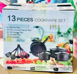 13-piece non-stick cookware set