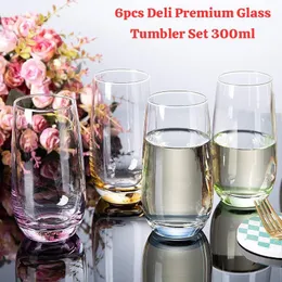 300ml 6pcs Deli Premium Glass Tumbler Set