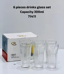 300ml  6-piece drinking glass set