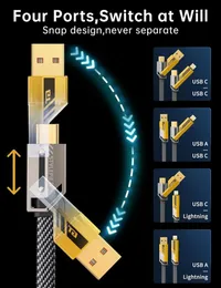 Unikmax 4 In 1 65w Fast Charging Cable