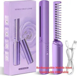 Rechargeable Mobile Heat Comb with USB Cable