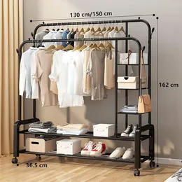 58kg Heavyduty Metal Double Pole Drying Cloth Rack