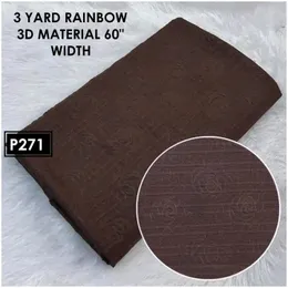 Brown Italian Embossed Fabric 3 Yards 60" Width P271, Italian Embossed Brown Fabric 60" Width 3 Yards, 3D Material 60" B