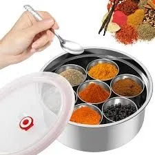 7 hole Stainless Steel Masala Spice Box