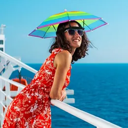 Rainbow Umbrella Hat