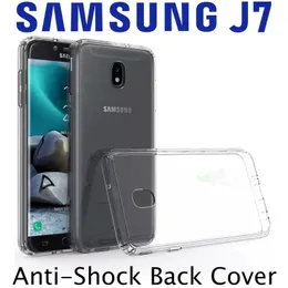 Thickballoon Shockproof Transparent Back Cover for Samsung J7