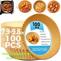 100-piece set of disposable air fryer paper liners
