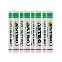 Astro Battery Card Pack UM4-AAA 1.5V Alkaline R03 - Long Lasting High Drain Power for Remotes Wireless Mouse Toys Clocks