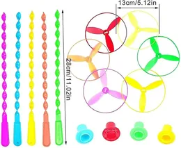 Pull rope flying saucers twist twisty dragonfly toys flying disc toys 1pc