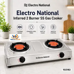 Electro National Infarred 2 Burner SS Gas Cooker