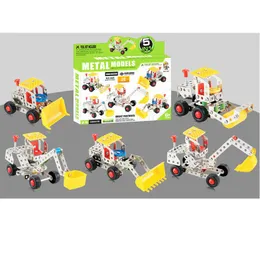 5 in 1 Build and Play Metal Models Assembly Toy, 139 Pieces