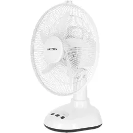 KRYPTON 12" RECHARGEABLE OSCILLATING TABLE FAN - KNF6065