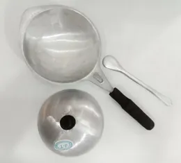 Hopper Pan Aluminium High quality with wooden handle and Ilid and spatula Aappa taachi