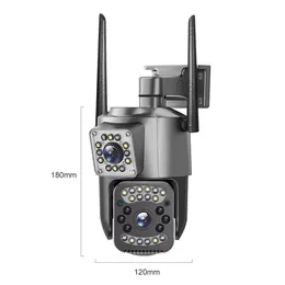 Dual Lens WiFi Security Camera (PTZ â App Remote Control)