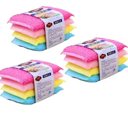 12 pcs Dish Washing Colorful Cleaning Scrubbing Sponge Pack of 4