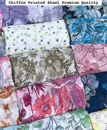 Premium quality  Chiffon Printed Shawl