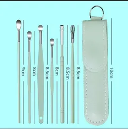 Stainless Steel Earpick Ears Cleaner Spoon Ear pick Ear Wax Removal Tool Kit Ears Spoon Care for Baby Adults 6PCS Ear Ca