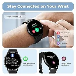 Laxafit X73 Bluetooth Calling Smart Watch | 1.45â HD Touchscreen Fitness Tracker | Health Monitoring Smartwatch (Heart