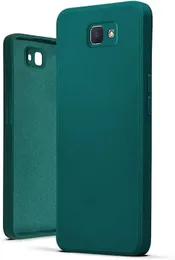 Luxury Unique Liquid Silicone Case Back Cover For Samsung Galaxy J7 Prime Green