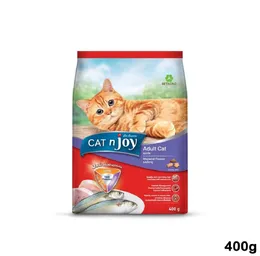 Cat n Joy Adult Cat Food 400g Mackerel Flavour Cat Feed Cat Dry Food