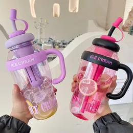 1300ml Ice Cream  Transprent Printed Water Bottle