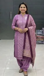 Stone and Embroidery work cotton shalwar material