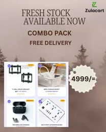 Fresh Stock Combo Pack – TV Wall Mount, Wireless Earbuds & Home Tech Set