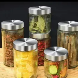 900ml |1250ml |1650ml 3pcs Kitchen Glass Storage Jar Bottle Set (Air Sealed)