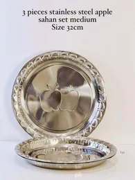 Medium Size 32cm-3pcs Stainless Steel Apple Sahan Set