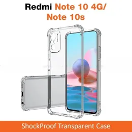 Thickballoon Shockproof Transparent Back Cover for Redmi Note 10s